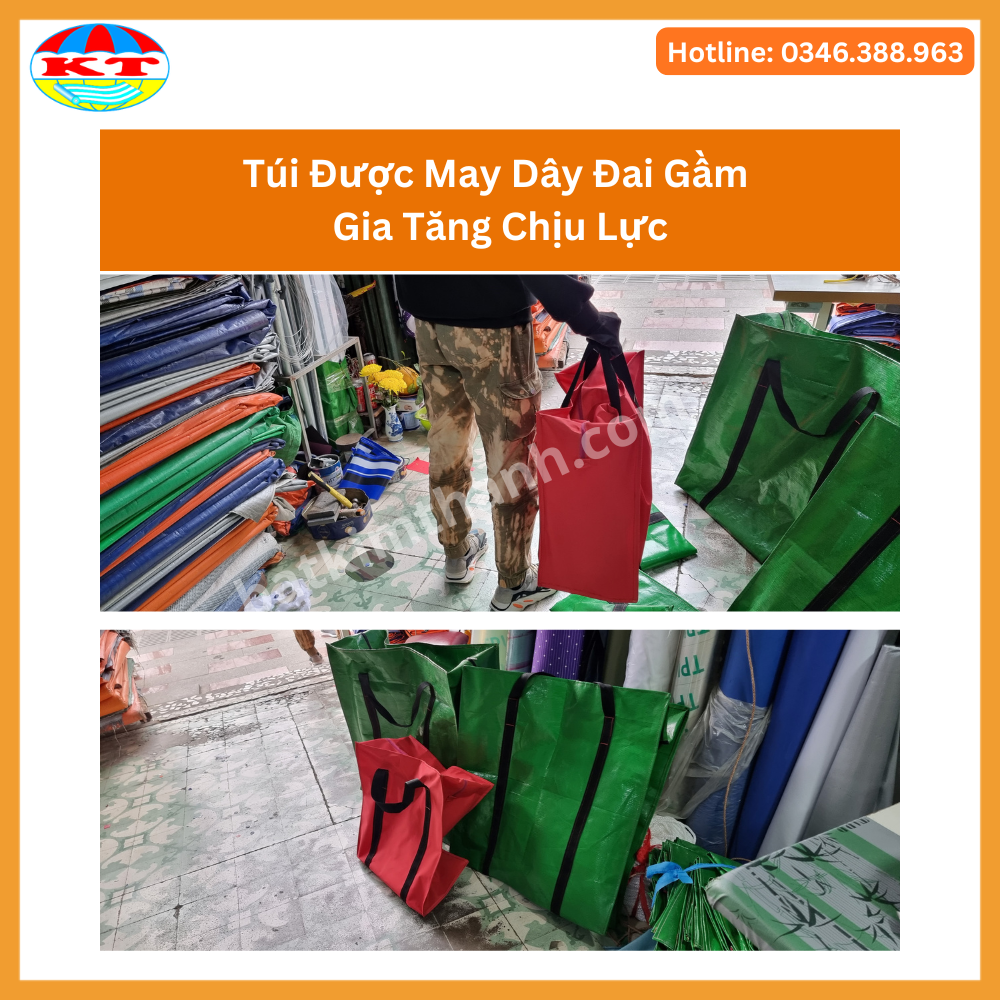 Túi  Vải có 2 dây kéo  đựng quần áo, chăn màn