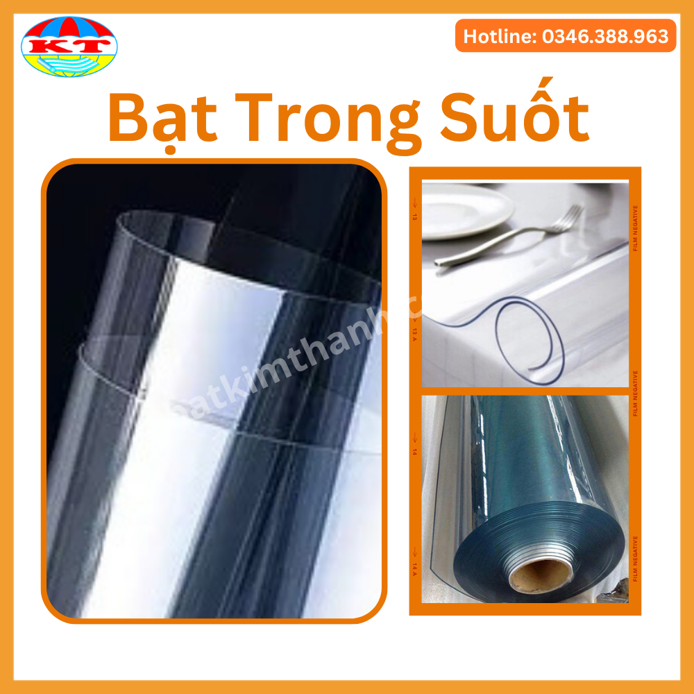 Màng Nhựa PVC Trong Suốt Dạng Cuộn
