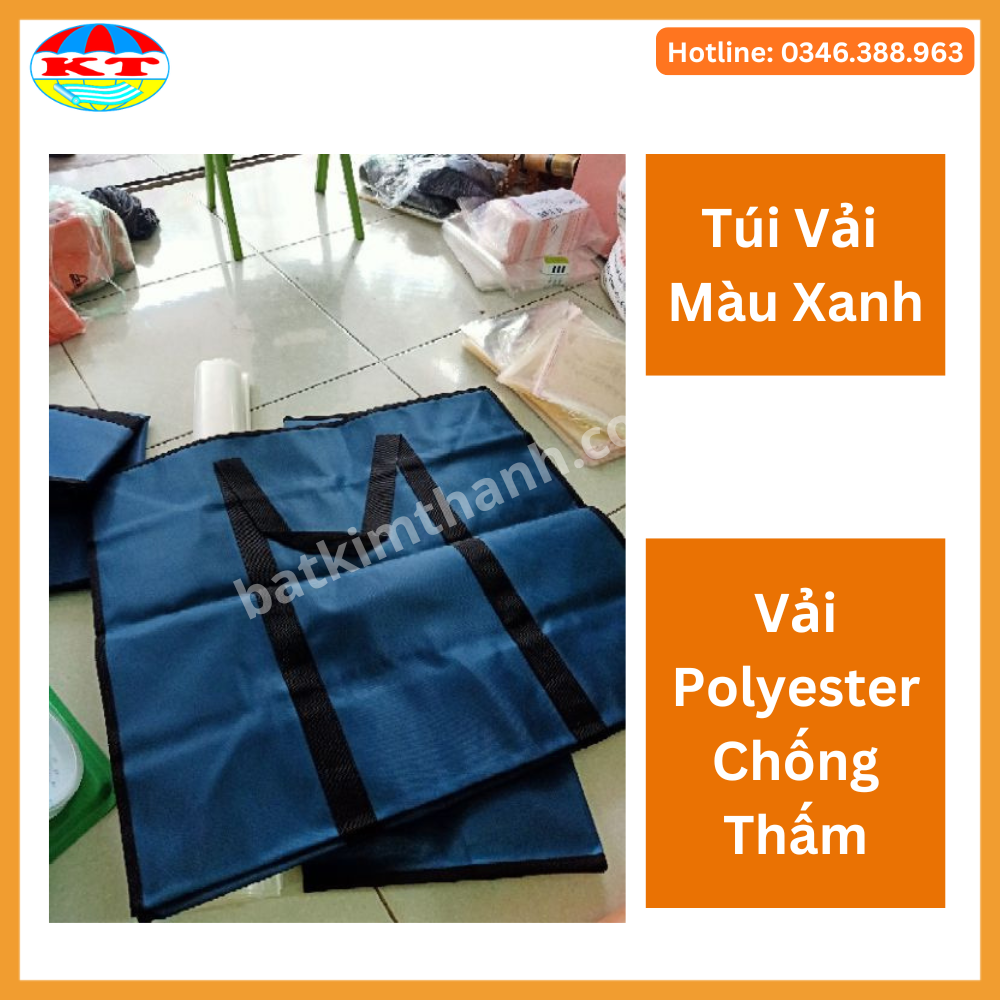 Túi  Vải có 2 dây kéo  đựng quần áo, chăn màn