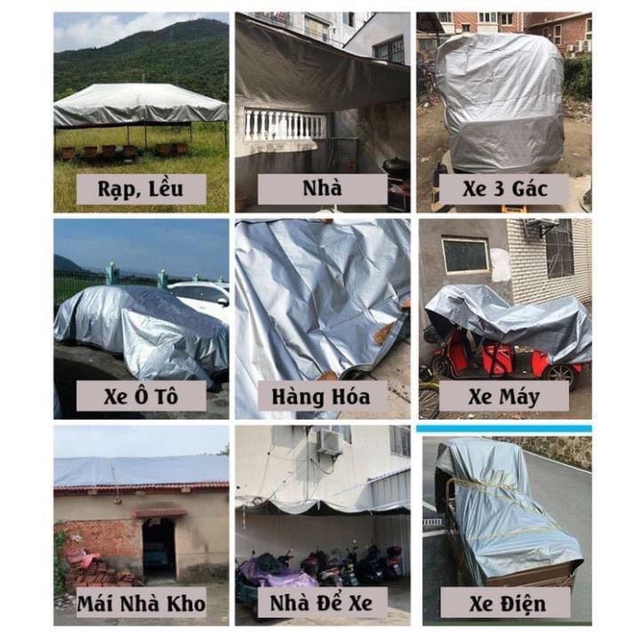 Bạt Trắng Ghi Che Mưa, Che Nắng