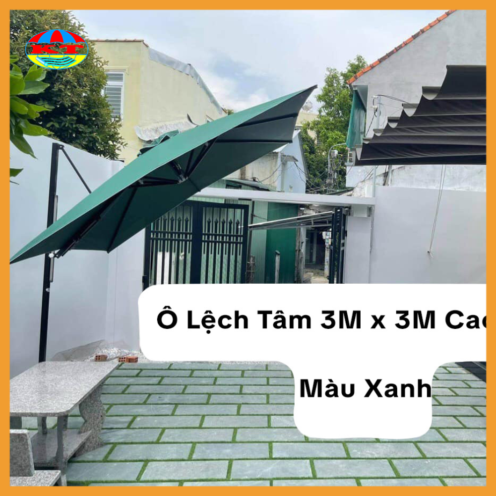 Ô Lệch Tâm Hợp Kim Nhôm 3M x 3M Xoay Nghiêng 360 Độ