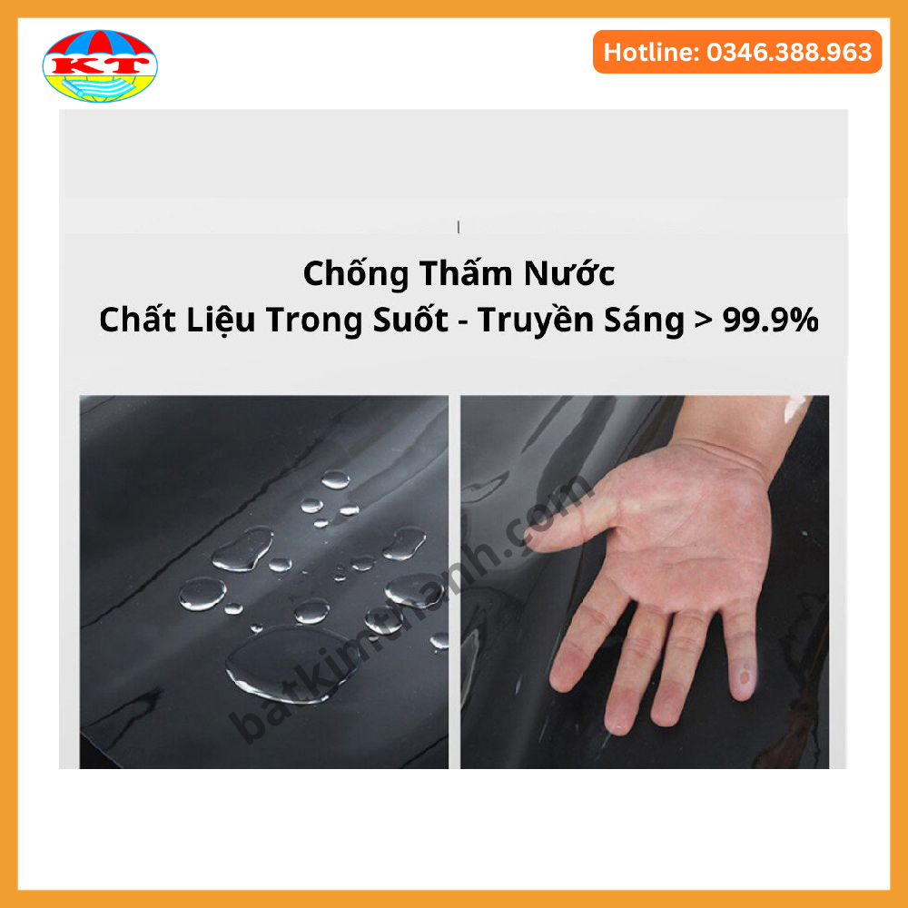 Bạt Trong Suốt May Viền