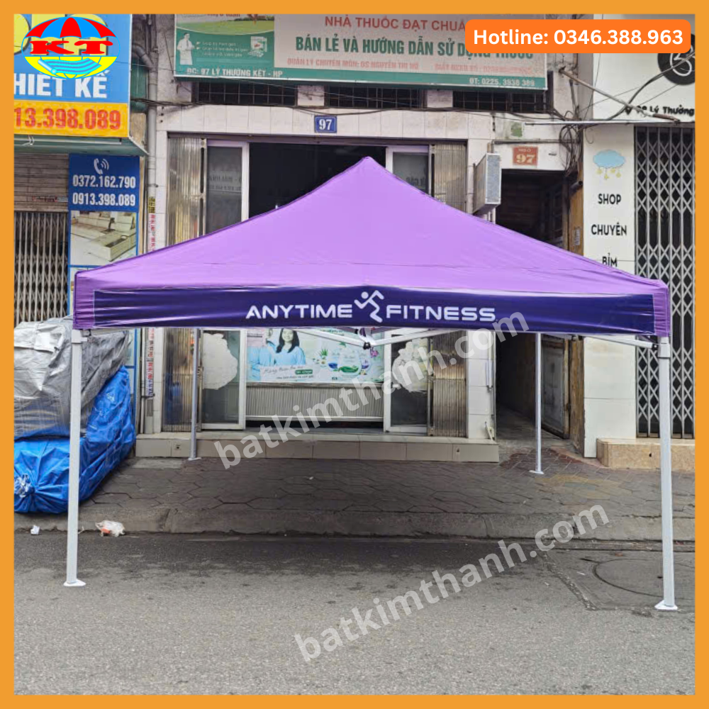 Nhà Bạt Di Động Gấp Gọn Màu Tím
