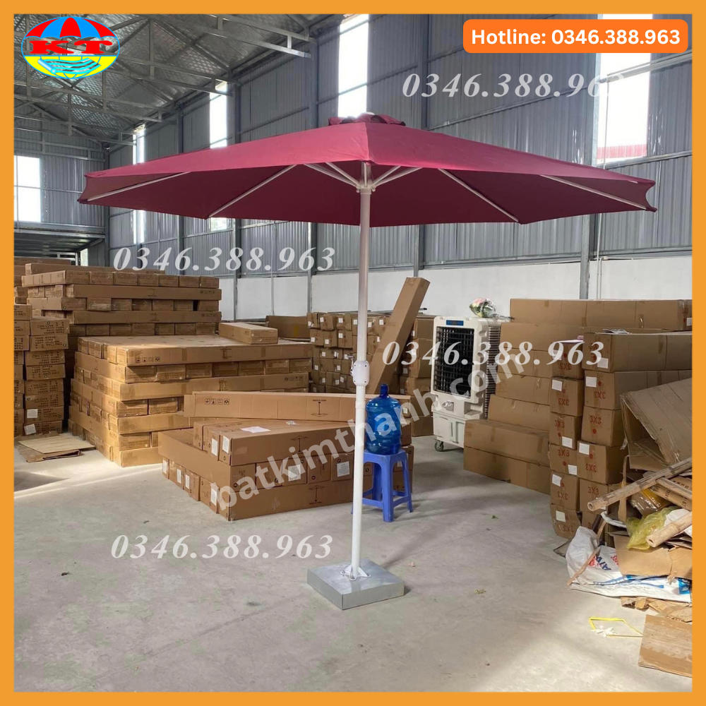 Ô Chính Tâm Tròn 3m Khung Sắt Cho Quán Cafe