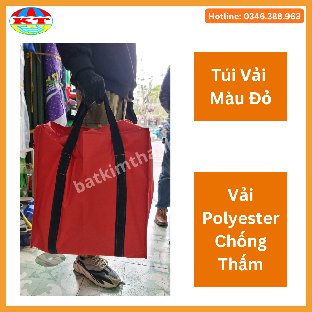 Túi  Vải có 2 dây kéo  đựng quần áo, chăn màn