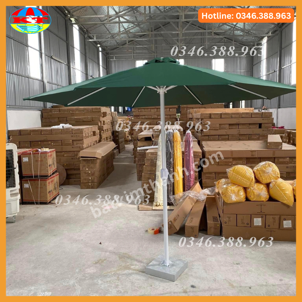 Ô Chính Tâm Tròn 3m Khung Sắt Cho Quán Cafe