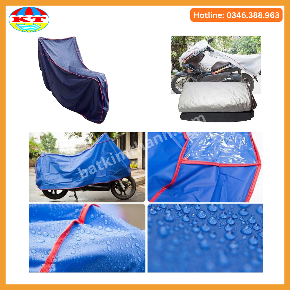 Áo Phủ Xe  Máy Vải Dày Cao Cấp