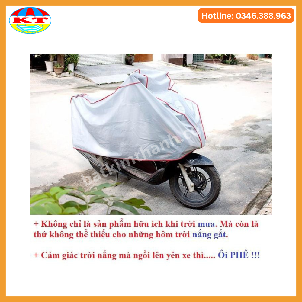 Áo Phủ Xe  Máy Vải Dày Cao Cấp