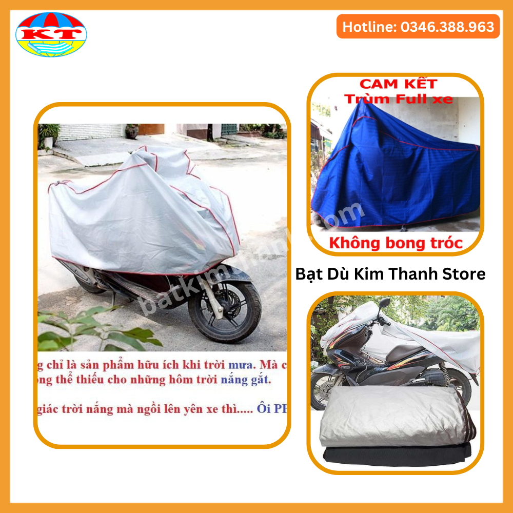 Áo Phủ Xe  Máy Vải Dày Cao Cấp
