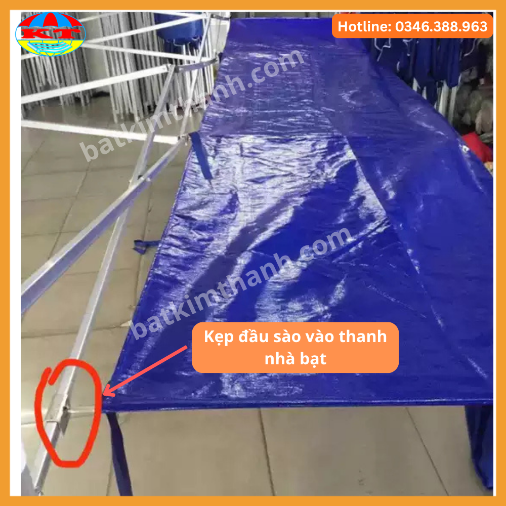 Bạt Che Nắng Nối Thêm Nhà Bạt Gấp Gọn – Đủ Size 2m 3m 4.5m 6m