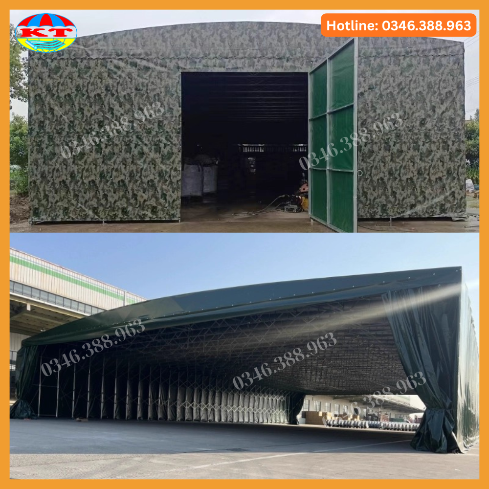 Nhà Bạt Dẫn Lối Di Động Có Bánh Xe