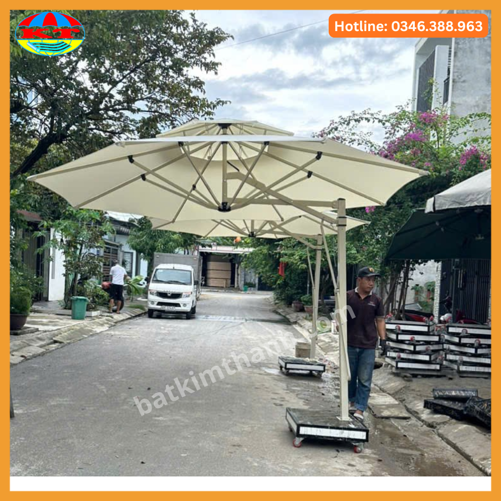 Ô Lệch Tâm Tròn 2 Tầng Hợp Kim Nhôm (Gia Công)