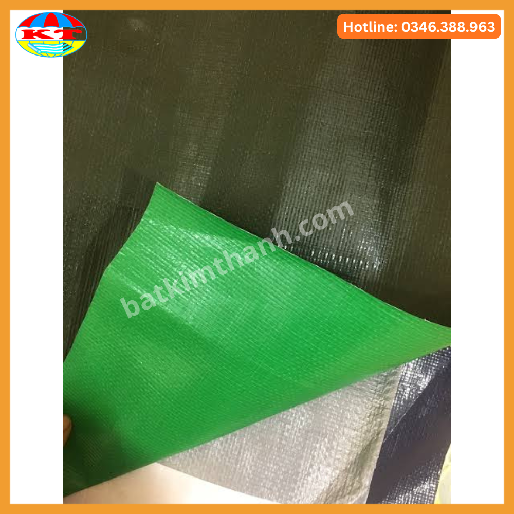 Bạt Dứa Xanh Rêu 2 Mặt