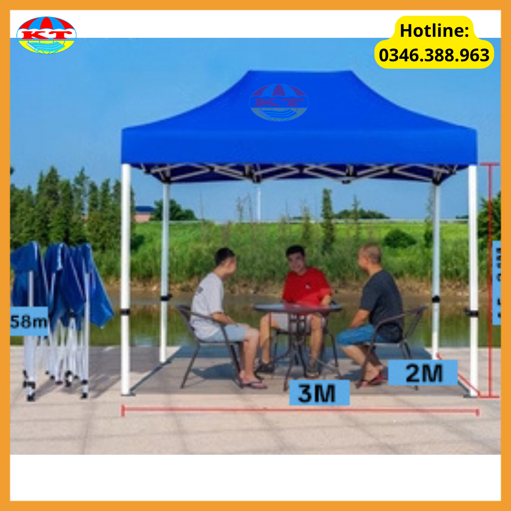 Nhà bạt Gấp Gọn 2M x 3M