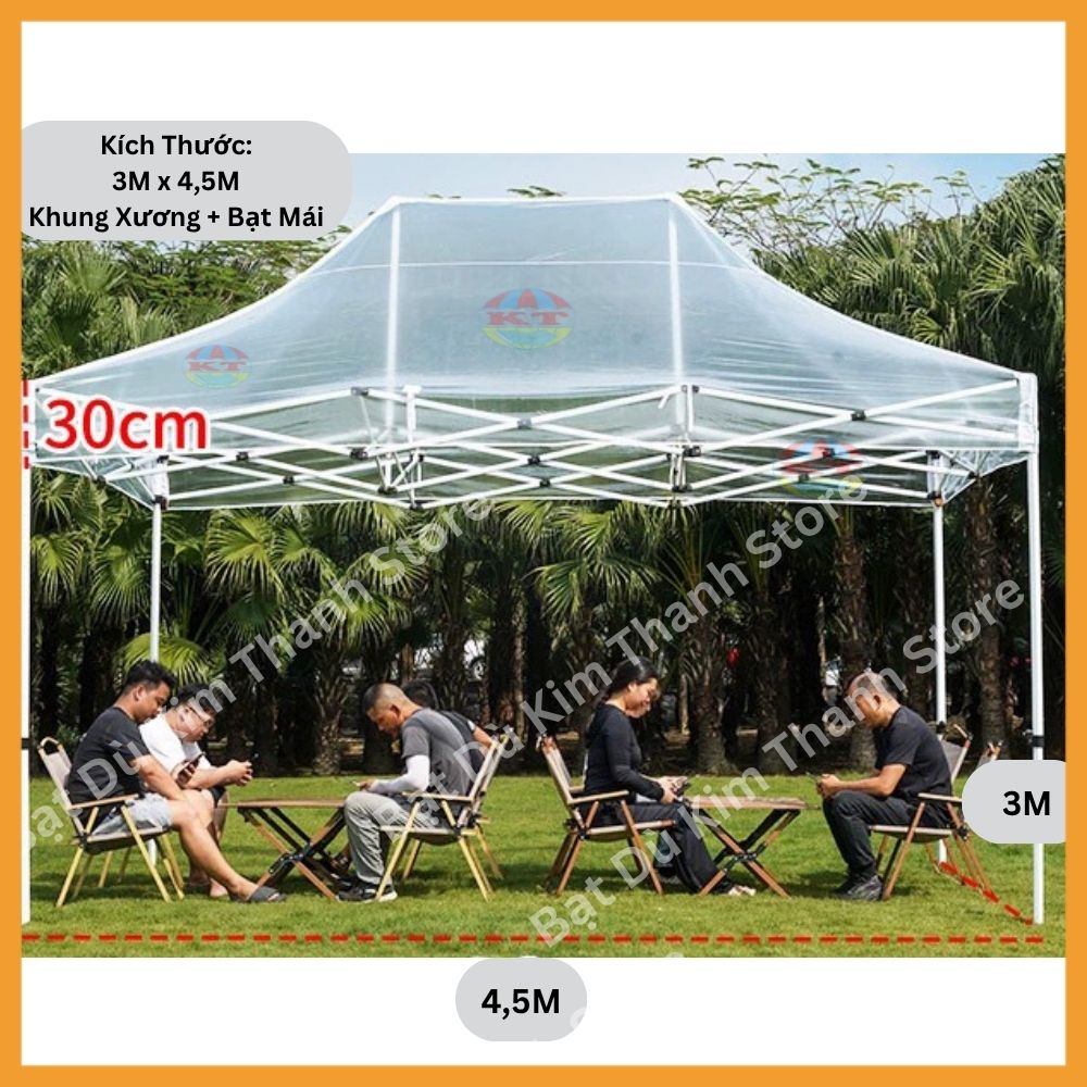 Nhà Bạt Gấp Gọn 3M x 4,5M