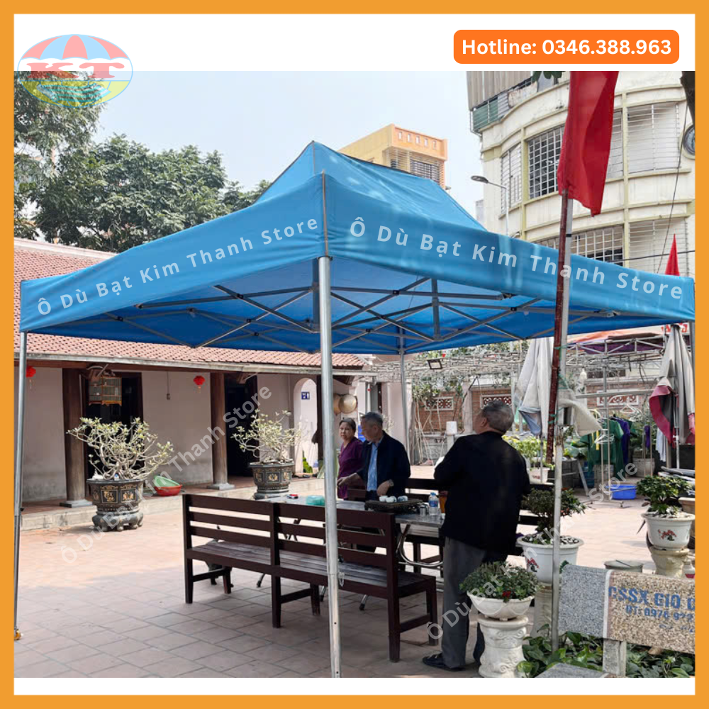 Nhà Bạt Thép Mạ Kẽm 3M x 4,5M