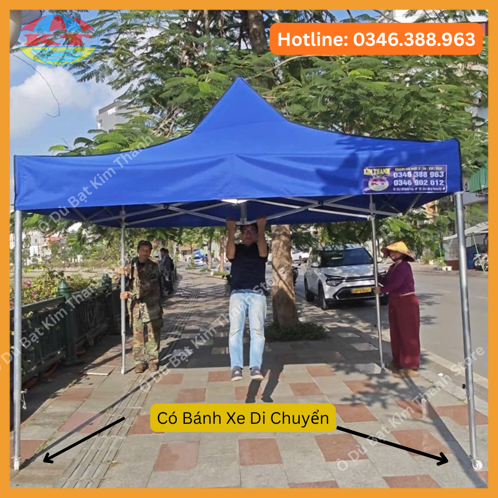 Nhà Bạt Thép Mạ Kẽm 4M x 4M