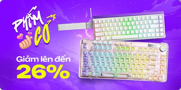 Mua bàn phím cơ, giảm đến 26%