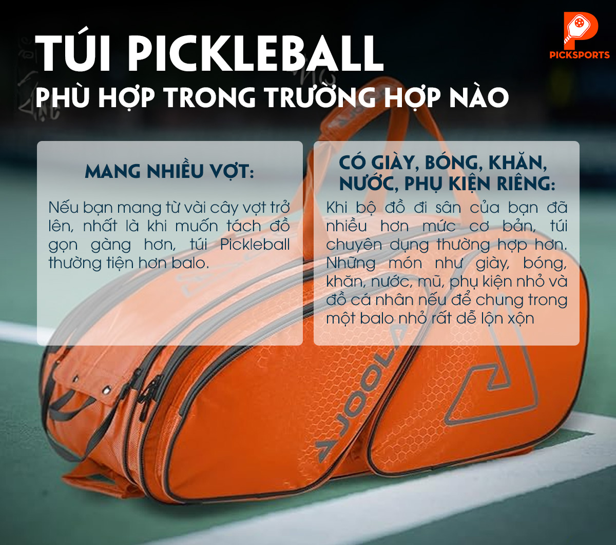 Balo Pickleball hay túi Pickleball - Picksports.vn