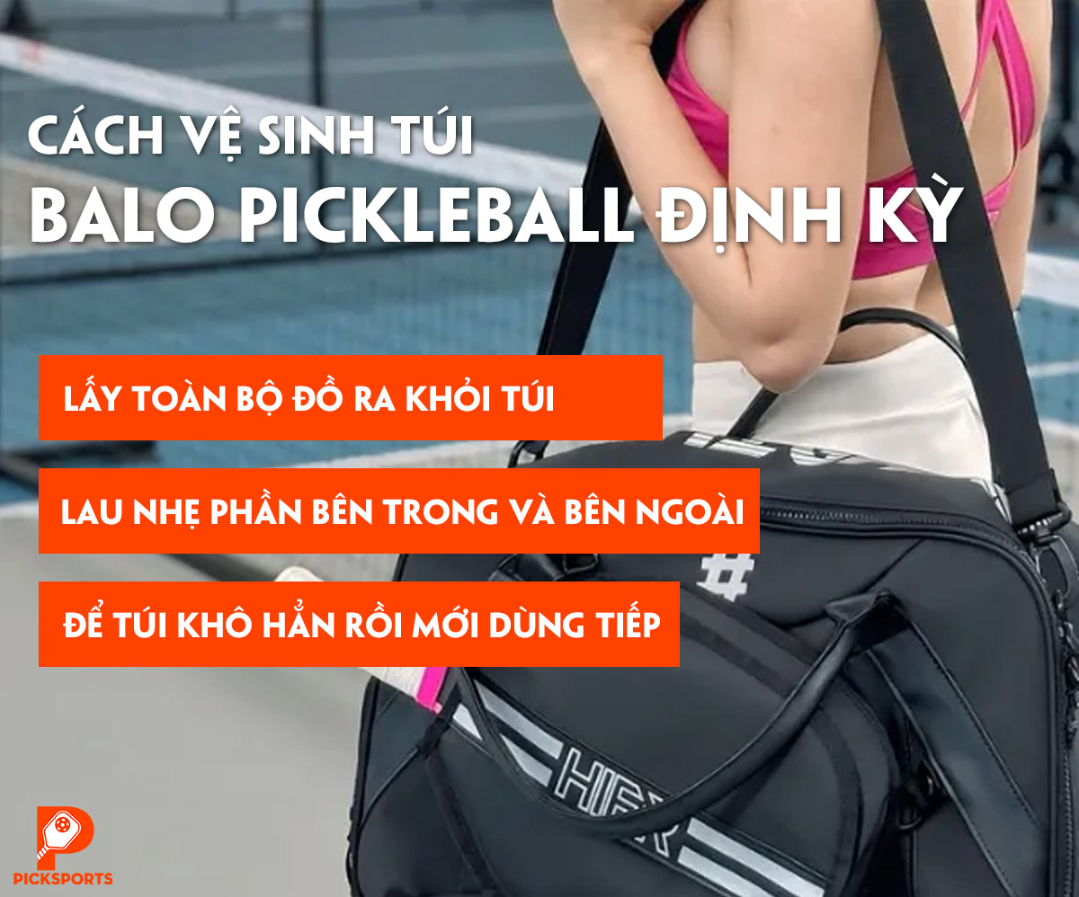 Cách bảo quản túi, balo Pickleball tại PickSports.vn