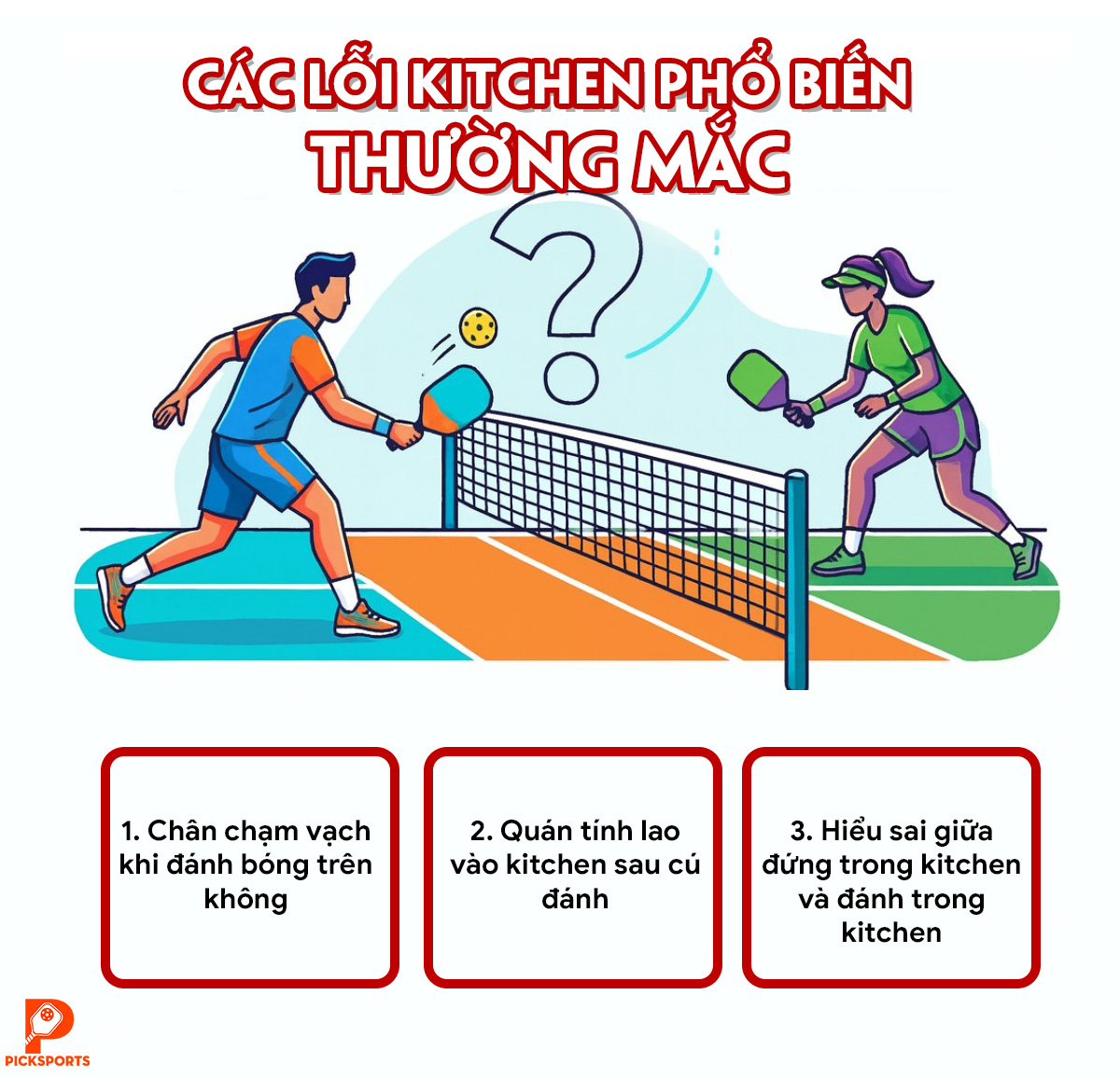 Kitchen trong Pickleball là gì - PickSports.vn