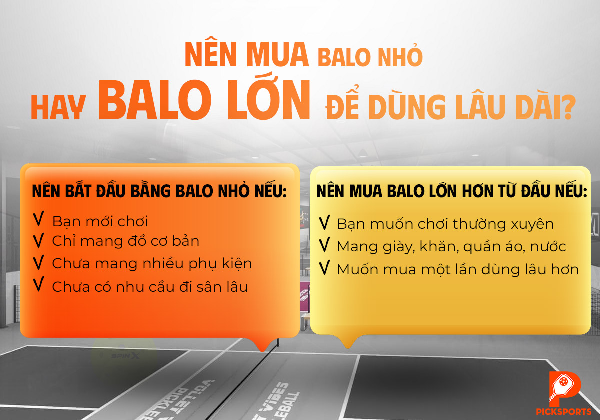 Top 5 balo Pickleball cho người mới tại Picksports.vn