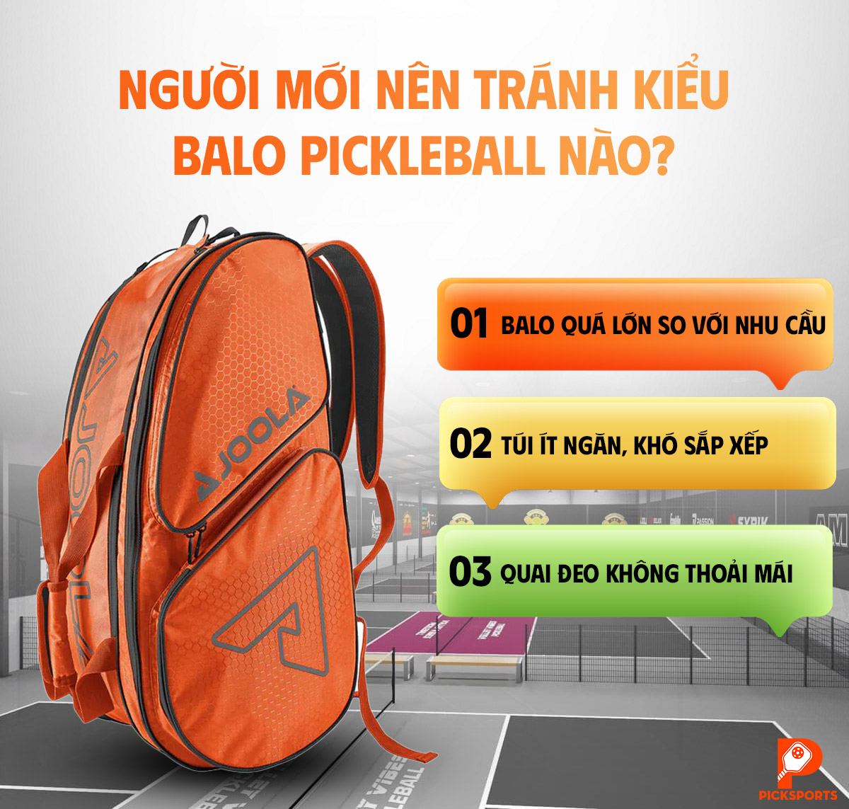 Top 5 balo Pickleball cho người mới tại Picksports.vn