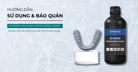 SF-W2000 Washable Ortho Model Resin – Nhựa in 3D mẫu chỉnh nha rửa nước chuyên dụng