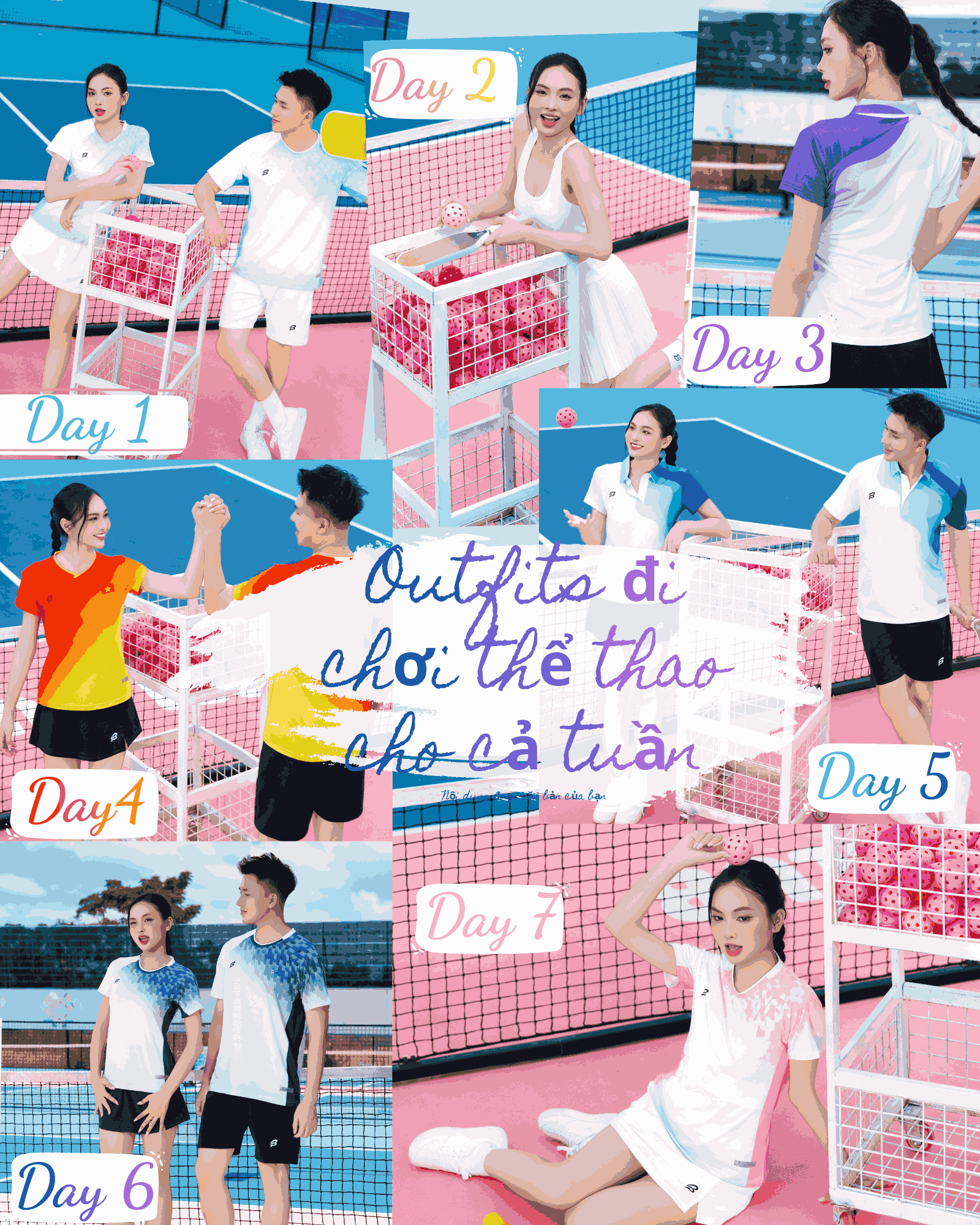 Outfit 7 ngày đi tập thể thao cùng BumBee