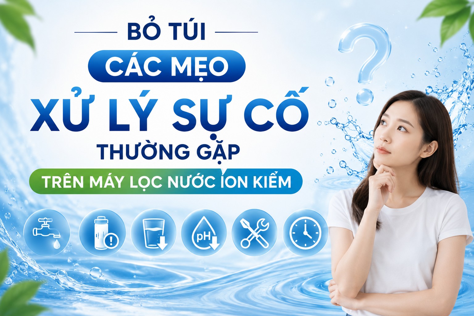Bỏ Túi Các Mẹo Xử Lý Sự Cố Thường Gặp Trên Máy Lọc Nước Ion Kiềm