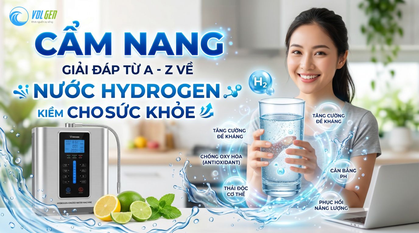 CẨM NANG: GIẢI ĐÁP TỪ A - Z VỀ NƯỚC HYDROGEN ION KIỀM CHO SỨC KHỎE