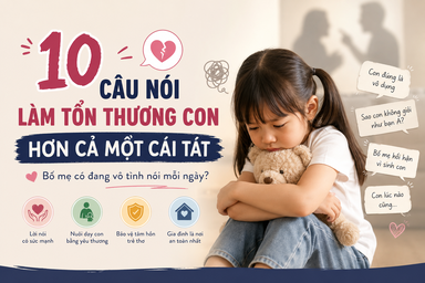 10 câu nói làm tổn thương con hơn cả một cái tát