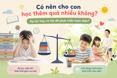 Có nên cho con học thêm quá nhiều không? Áp lực hay cơ hội để phát triển toàn diện?