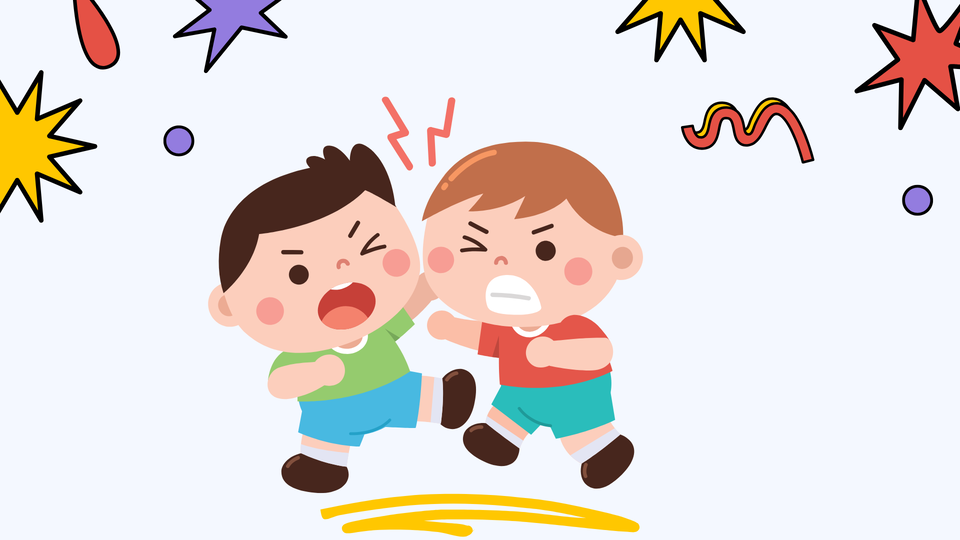 Bé đánh bạn vì tức giận, nên dạy con ra sao?