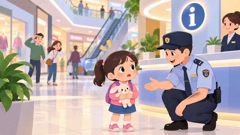 DẠY BÉ CÁCH XỬ LÝ KHI BỊ LẠC Ở NƠI CÔNG CỘNG