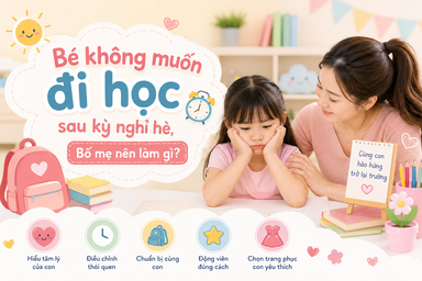 9 cách giúp con hào hứng trở lại trường sau kì nghỉ hè