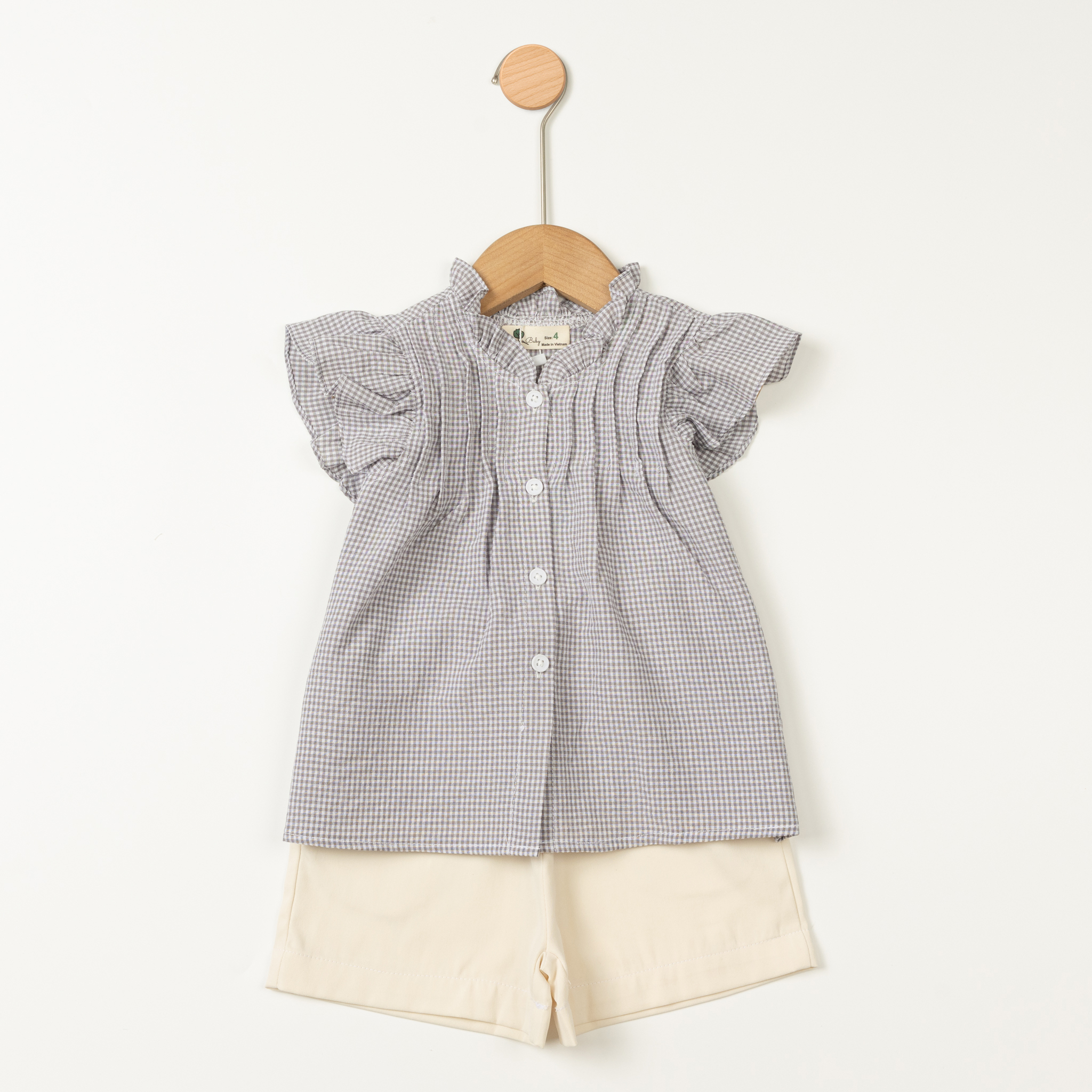 Bộ cotton trẻ em - bé gái G001 4/12 VT48