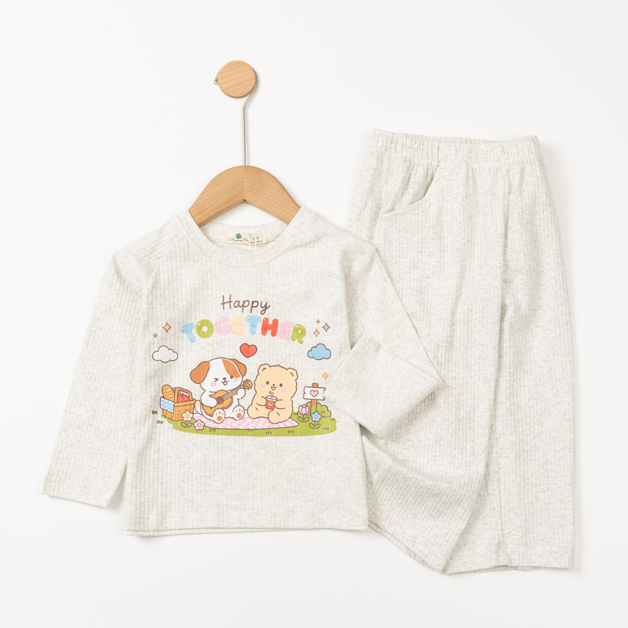 Bộ cotton trẻ em - bé gái ĐG003 2/10 TSD05