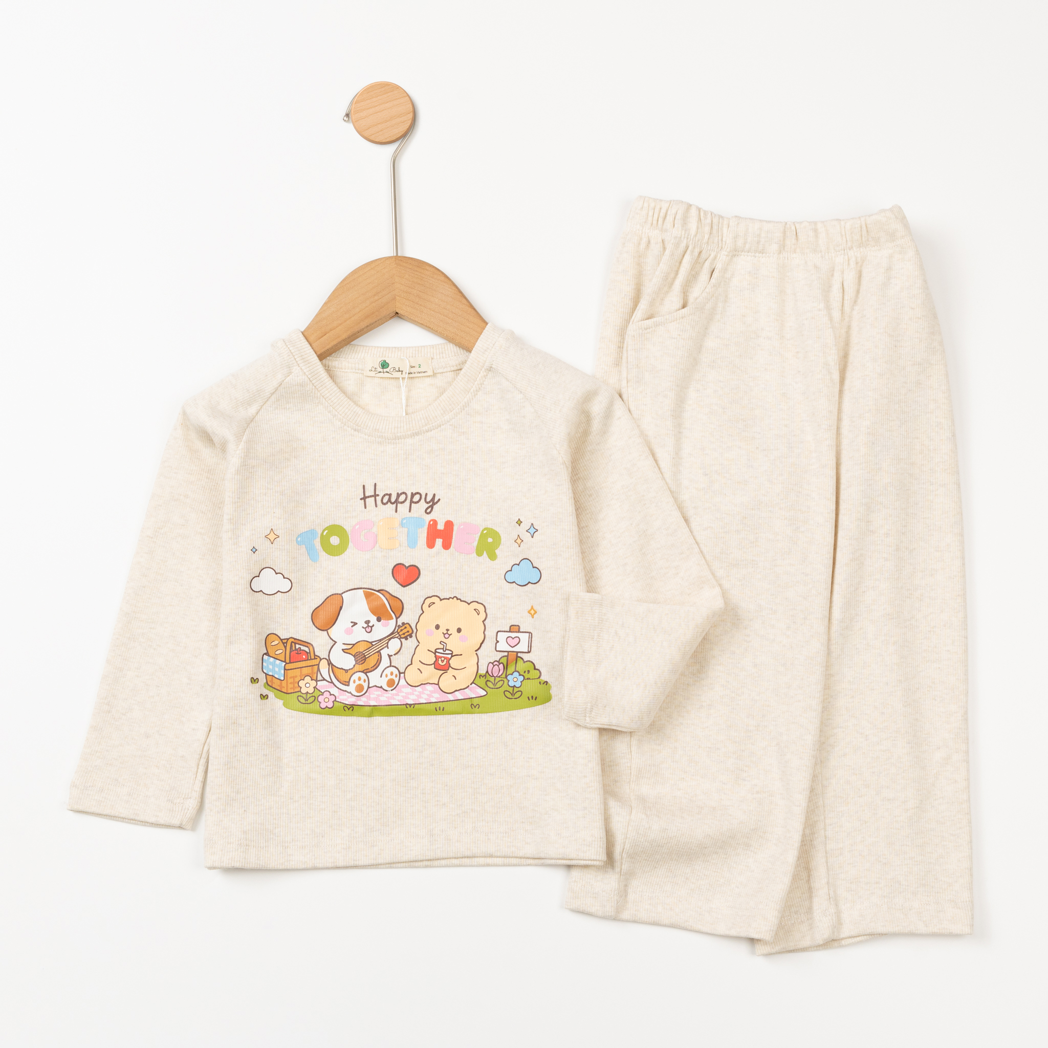 Bộ cotton trẻ em - bé gái ĐG003 2/10 TSD05