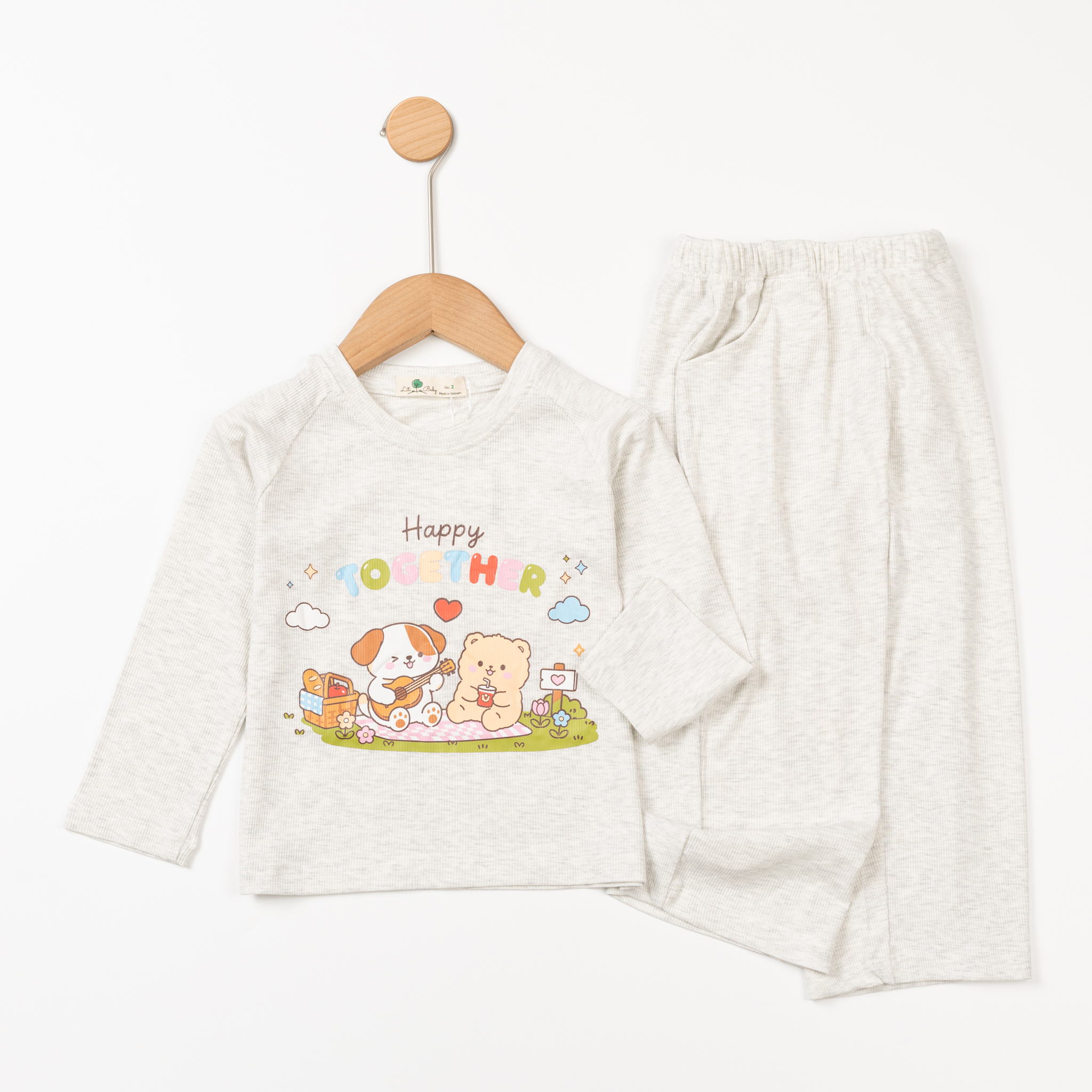 Bộ cotton trẻ em - bé gái ĐG003 2/10 TSD05