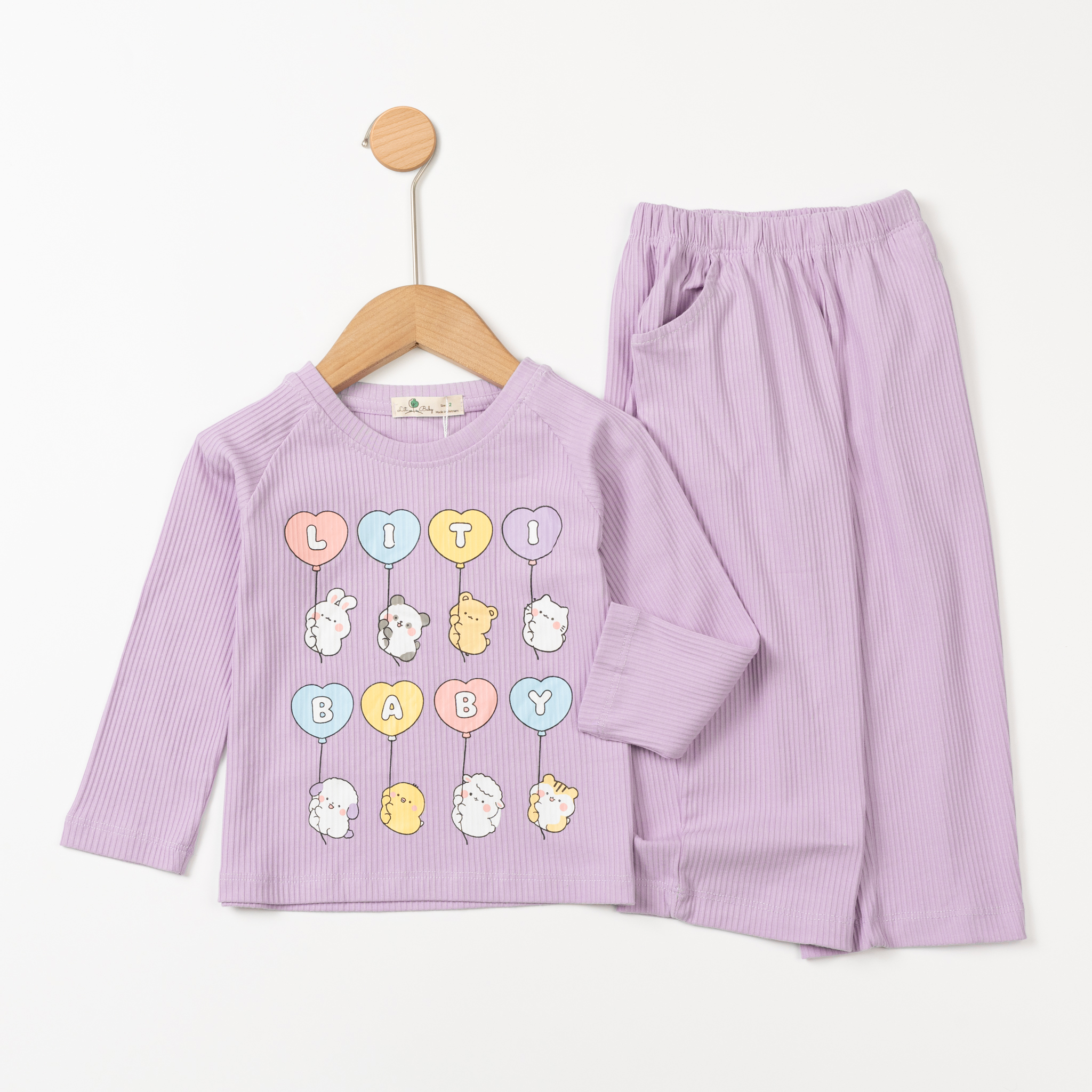 Bộ cotton trẻ em - bé gái ĐG003 2/10 TSD05