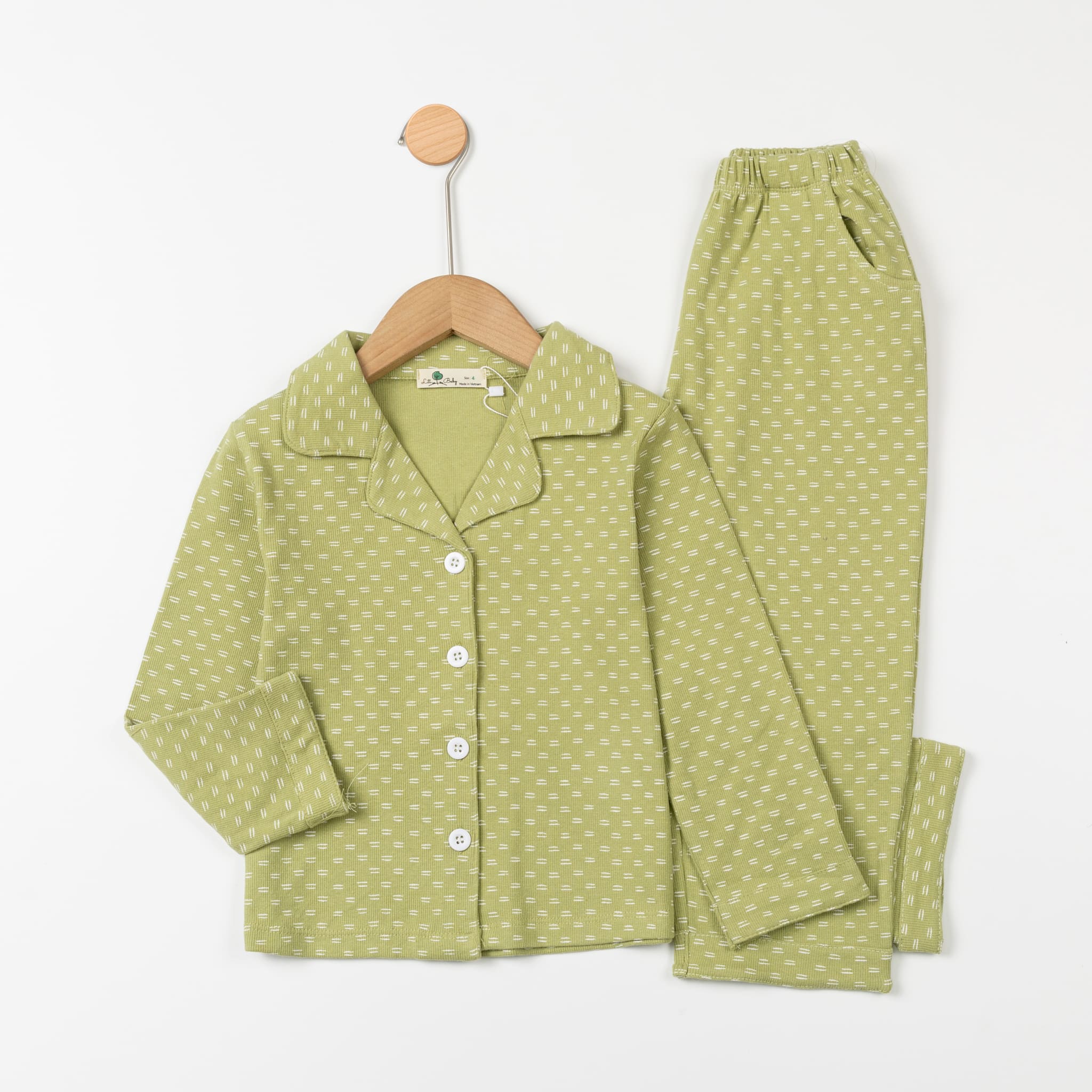 Bộ cotton trẻ em - bé gái ĐG002 4/10 TSD06