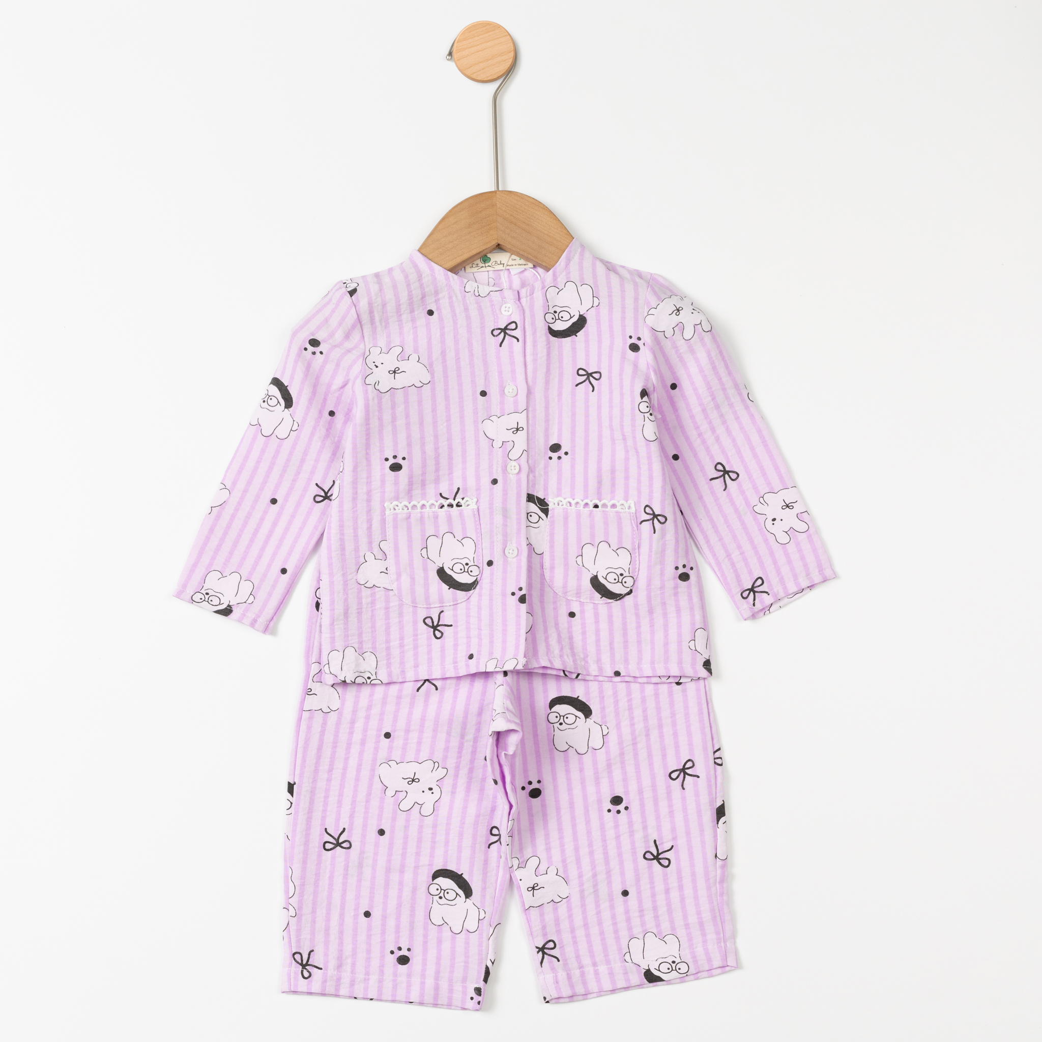 Bộ cotton trẻ em - bé gái ĐG003 2/10 TSD12