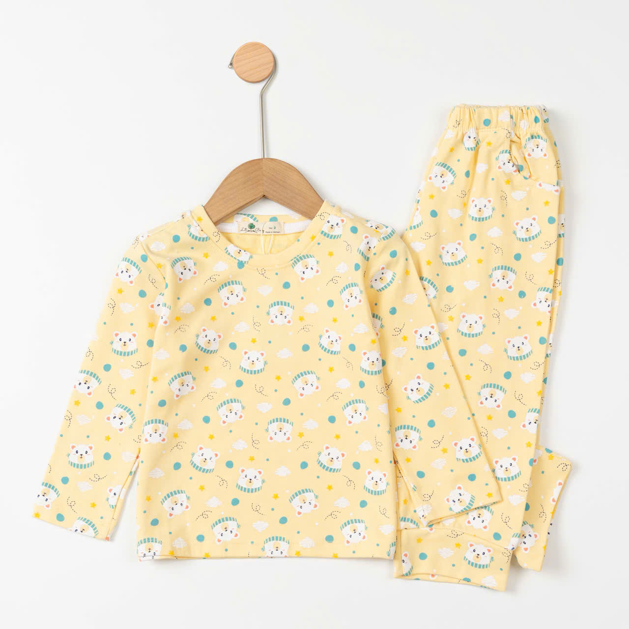 Bộ cotton trẻ em - bé gái ĐG002 2/10 TSD13