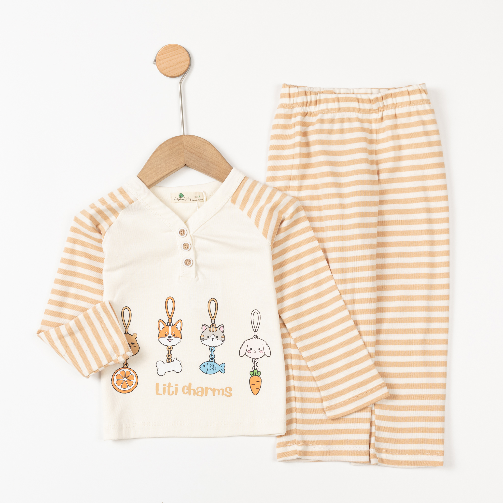 Bộ cotton trẻ em - bé gái ĐG003 2/10 TSD05