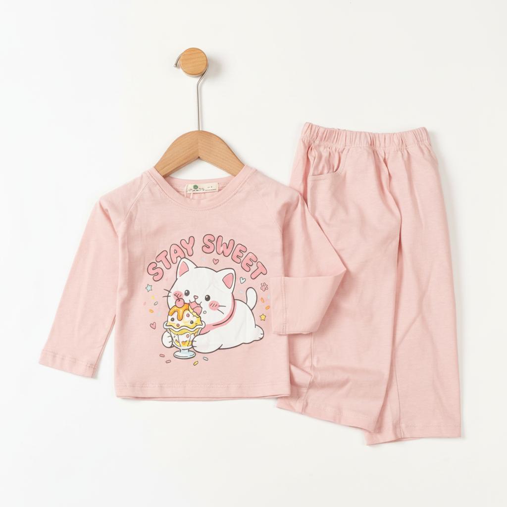 Bộ cotton trẻ em - bé gái ĐG003 1/7 TSD05