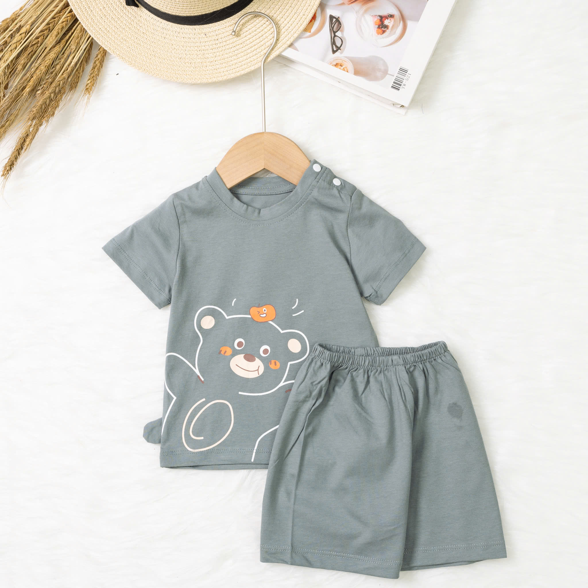Bộ cotton trẻ em - bé trai B005 9/36 TS03