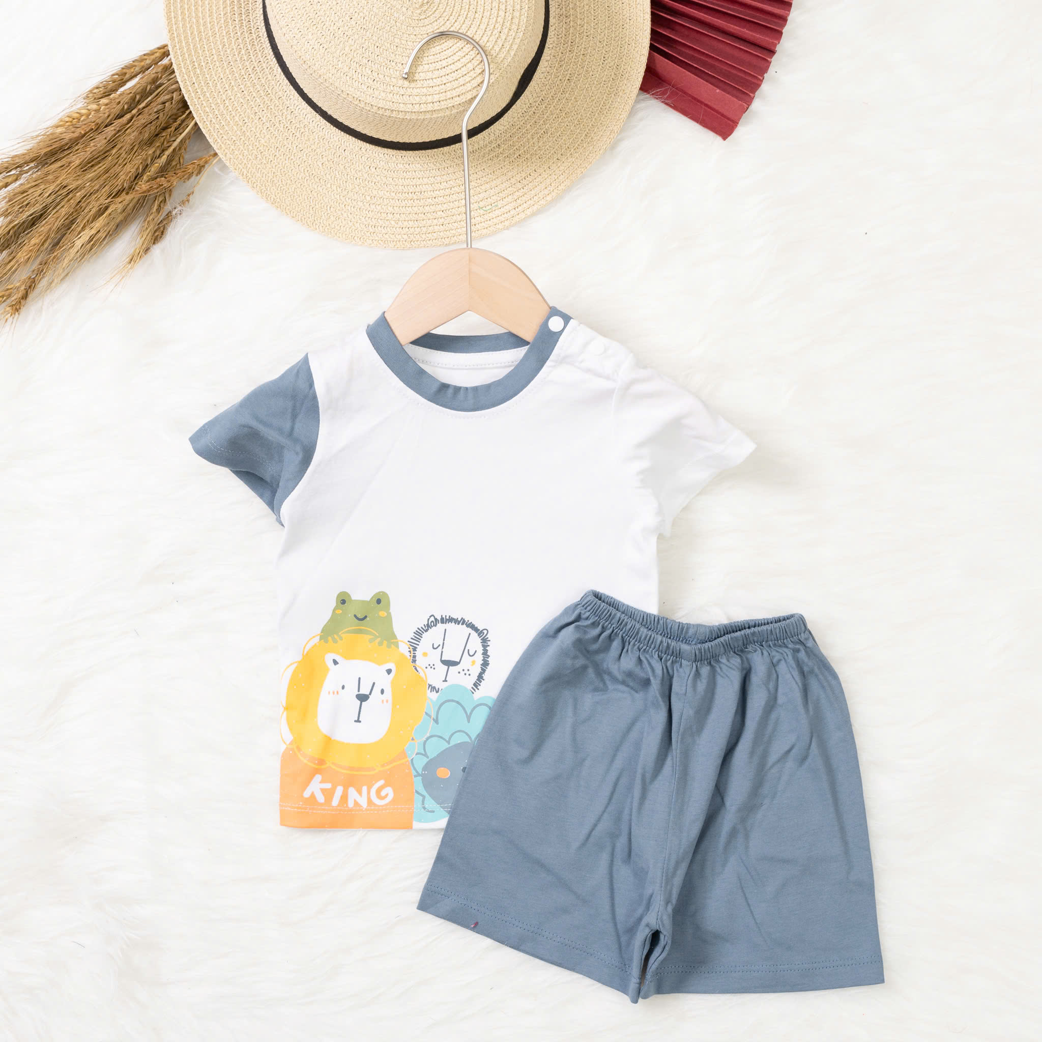 Bộ cotton trẻ em - bé trai B005 9/36 TS03