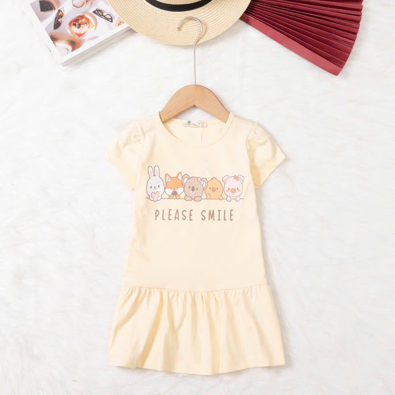 Váy cotton trẻ em - V02 2/10 TS06 lô 2