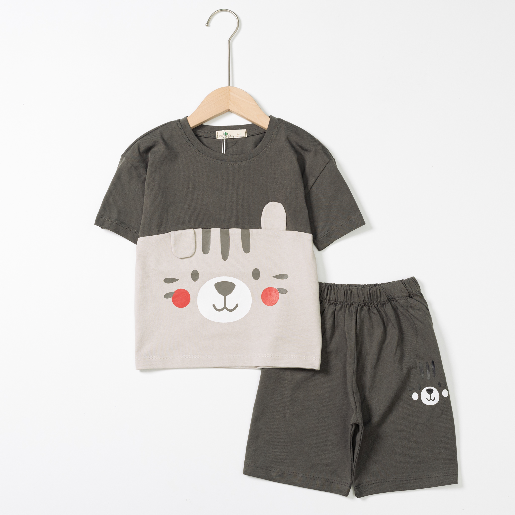 Bộ cotton trẻ em - bé trai B006 2/10 TS18